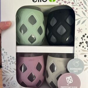 Ello Glass wine Set with Silicone Sleeves